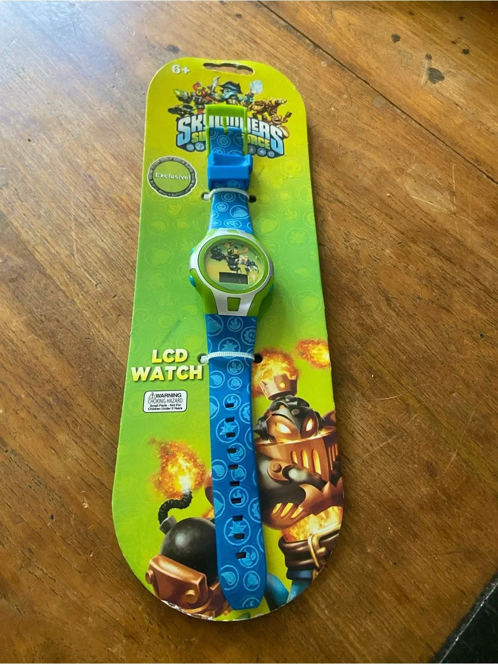 Skylanders LCD Kids Watch - Blue & Green- Never Used